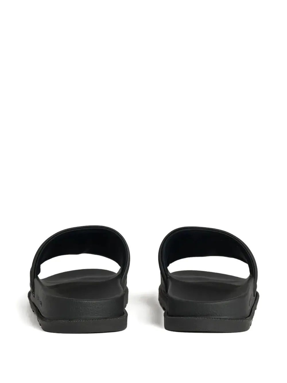 Karl Lagerfeld logo-embossed slides Black