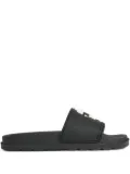 Karl Lagerfeld logo-embossed slides - Black