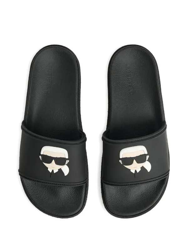 Karl Lagerfeld logo-embossed Slides Black FARFETCH PH