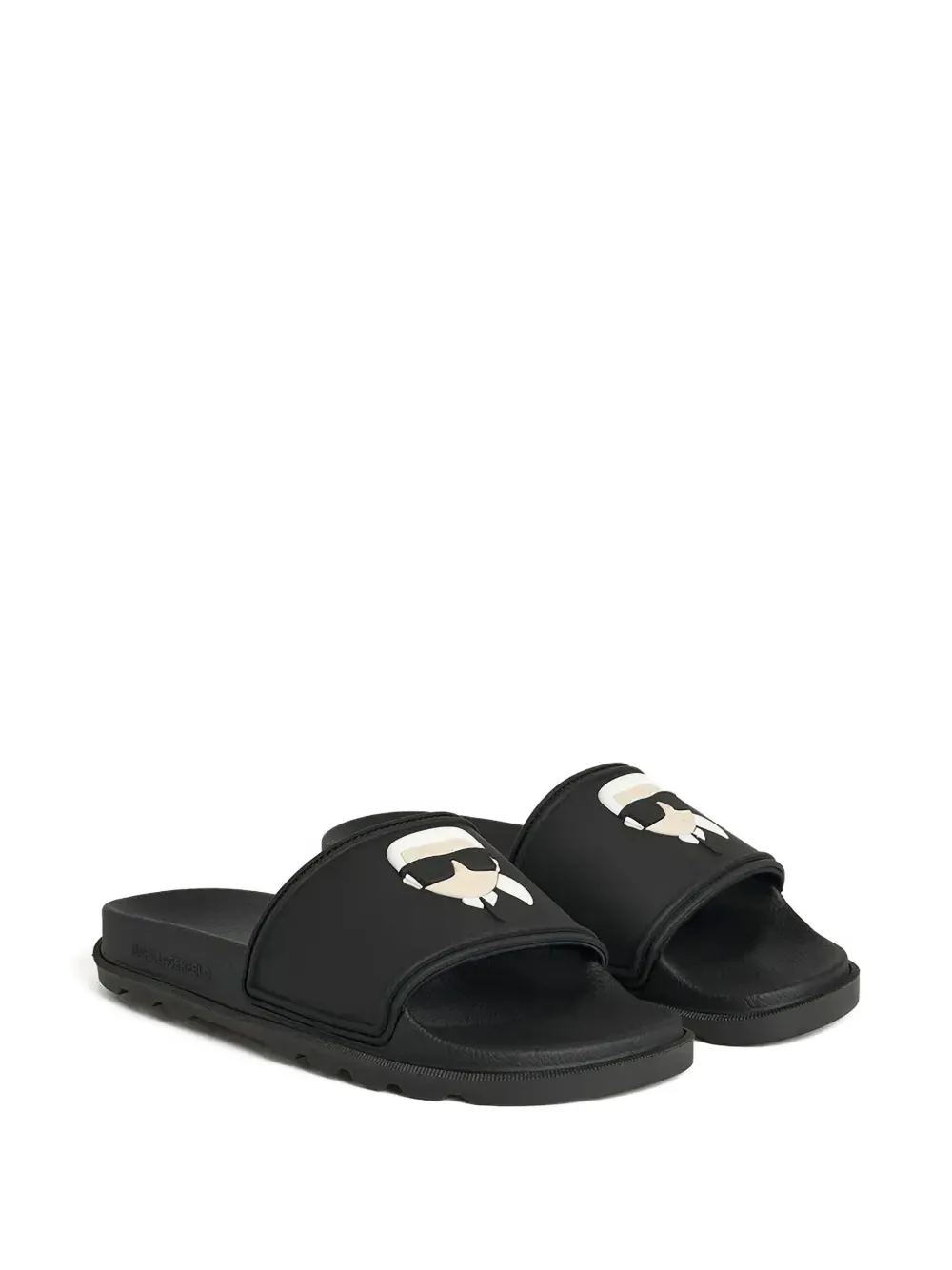 Karl Lagerfeld flip flops con logo en relieve | Image 2