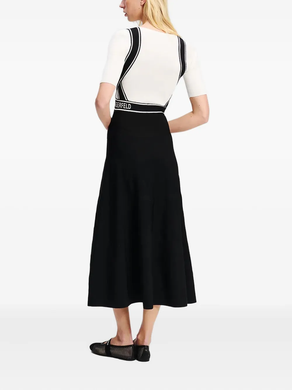 Karl Lagerfeld Gebreide jurk Wit