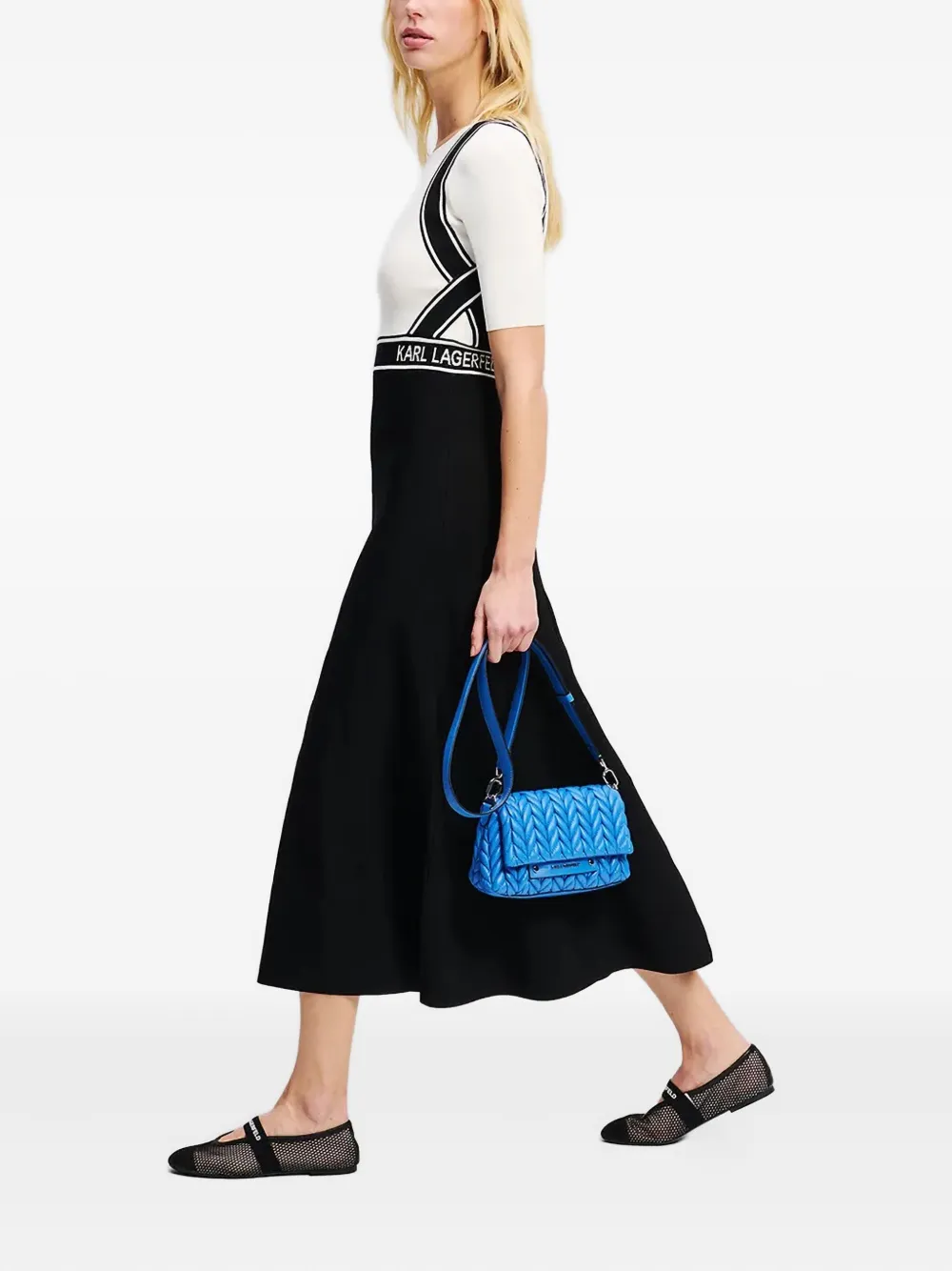 Karl Lagerfeld Gebreide jurk Wit