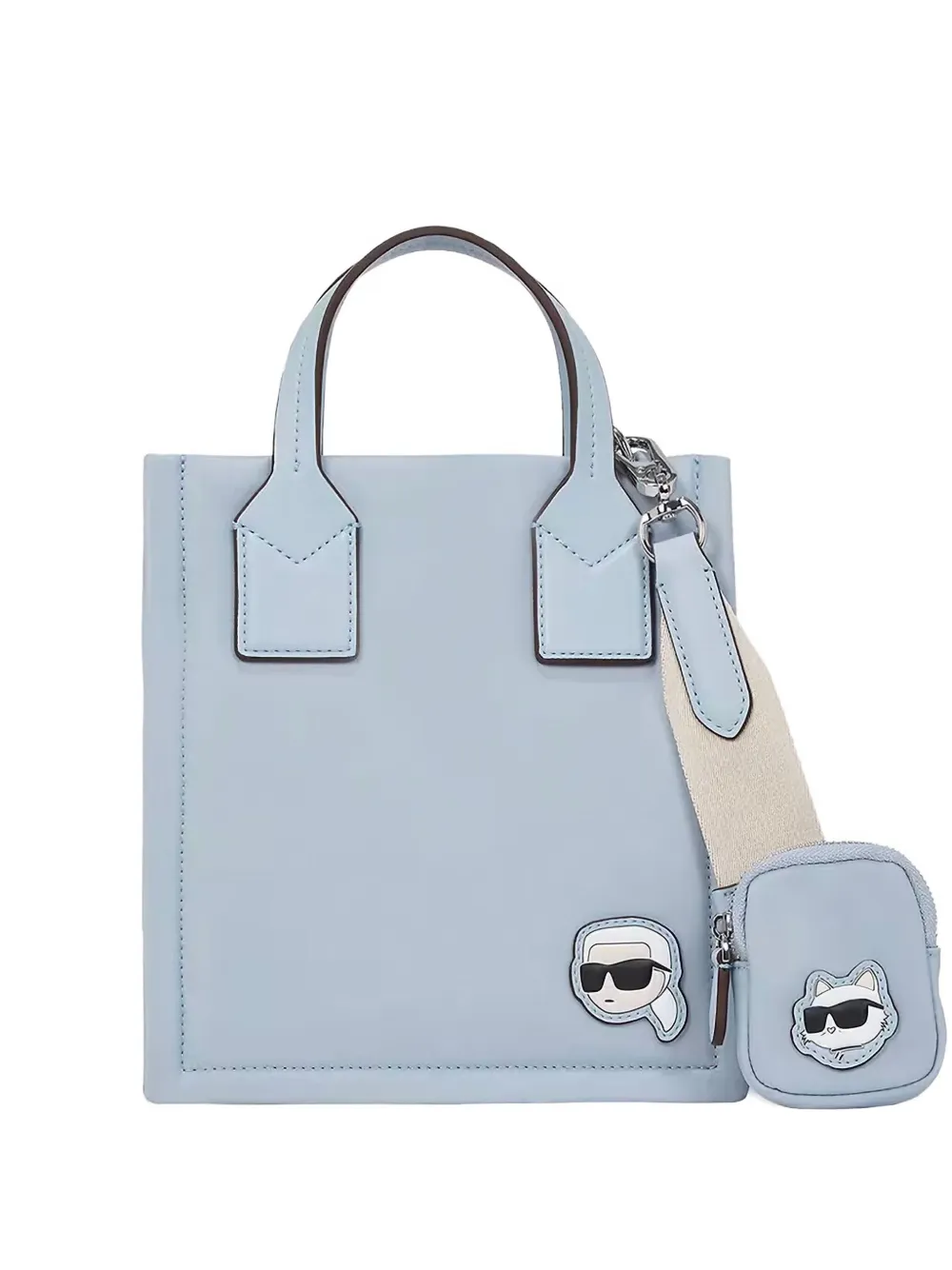 Karl Lagerfeld small Ikon tote bag Blauw