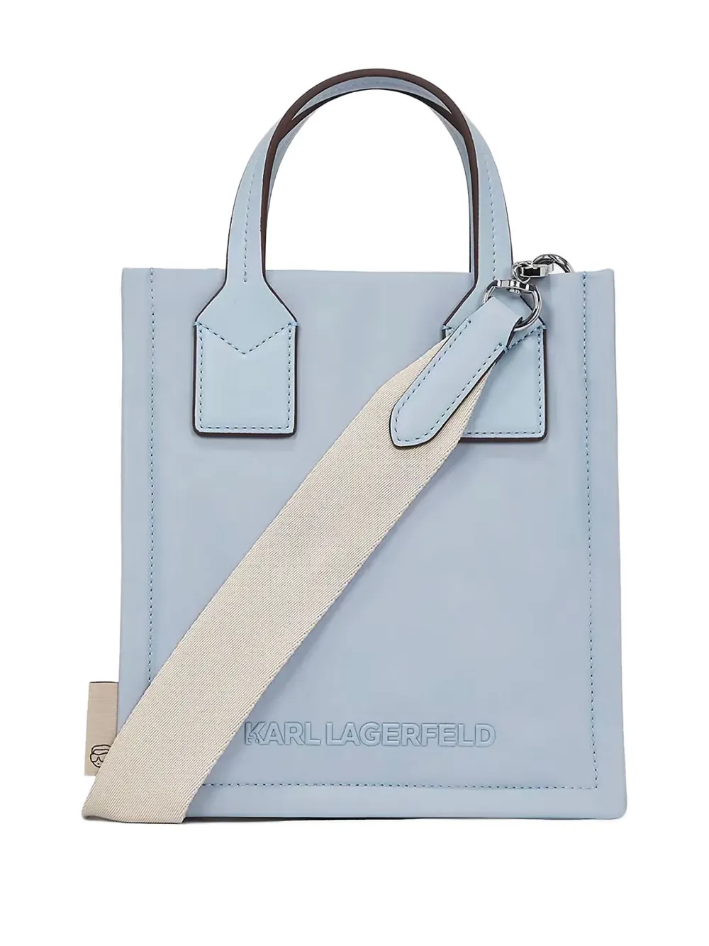 Karl Lagerfeld small Ikon tote bag - Blauw