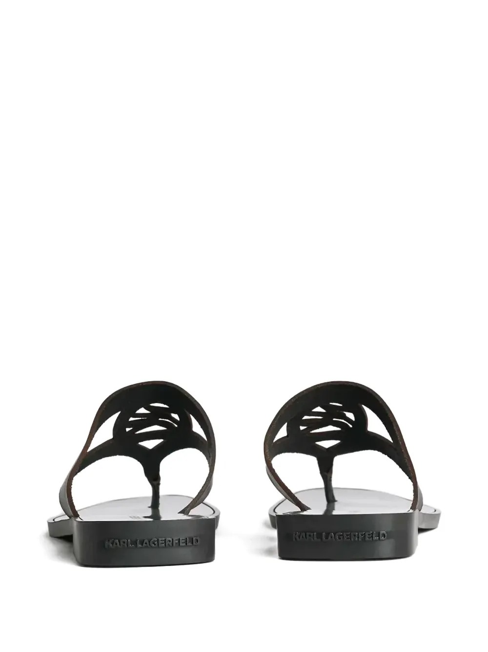 Karl Lagerfeld T-bar flat sandals Black