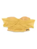 Elisabetta Franchi polka-dot tulle top - Yellow