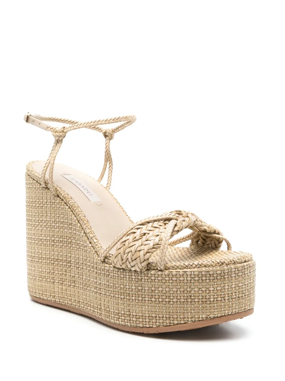 Casadei wedge sandals Neutrals