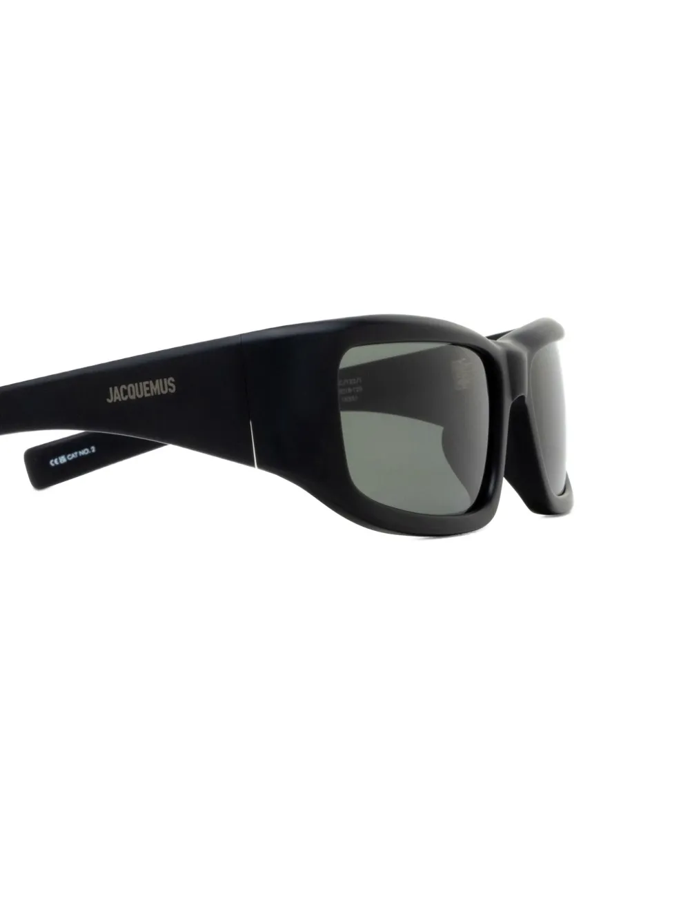 Jacquemus AERO Matt Metallic Black Zwart