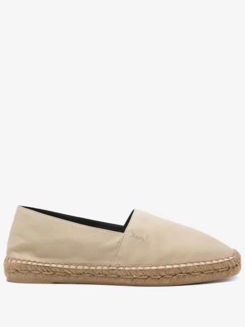 Saint Laurent logo-embroidered espadrilles