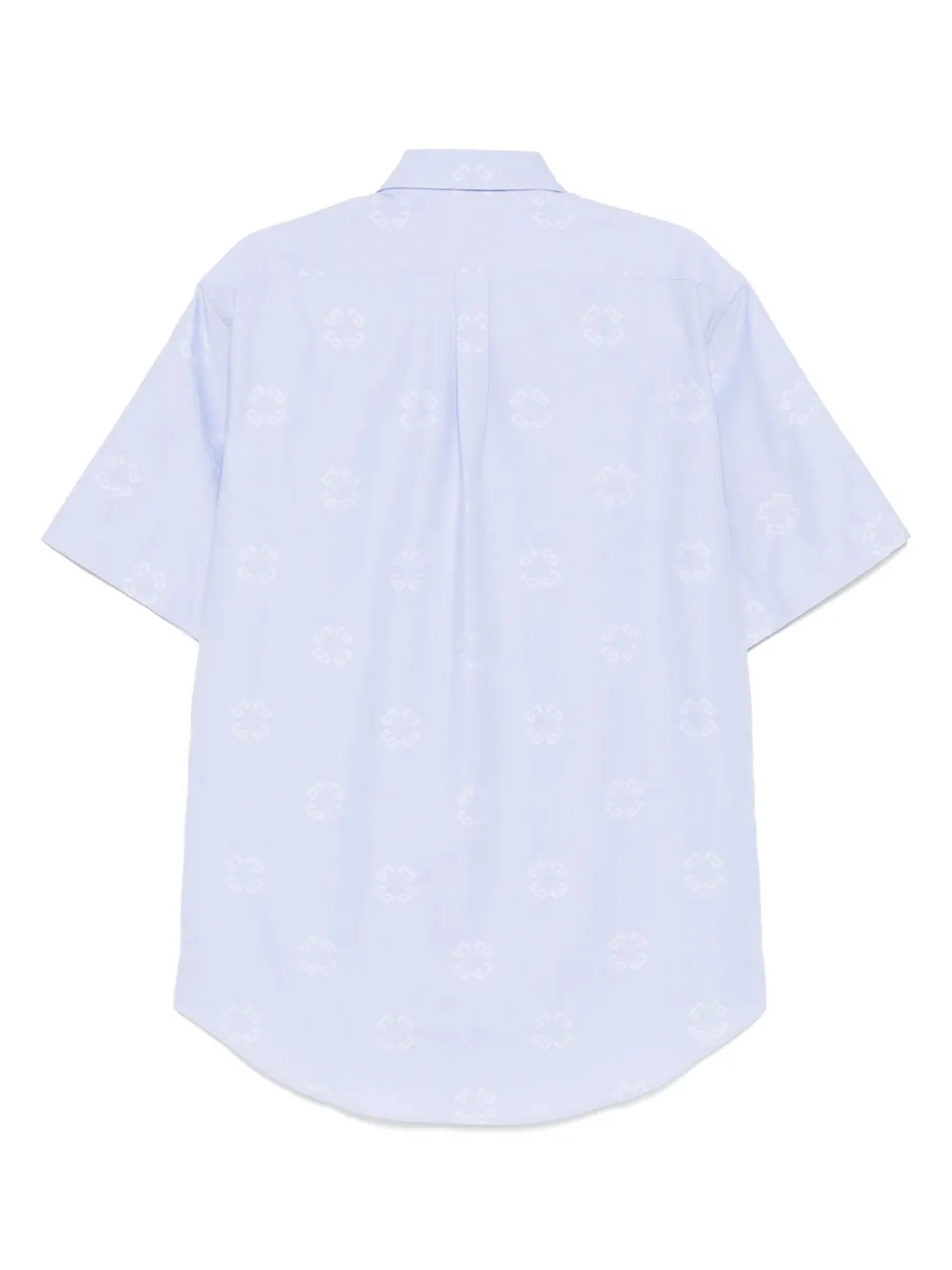 Givenchy Overhemd met 72 monogram-jacquard - Blauw