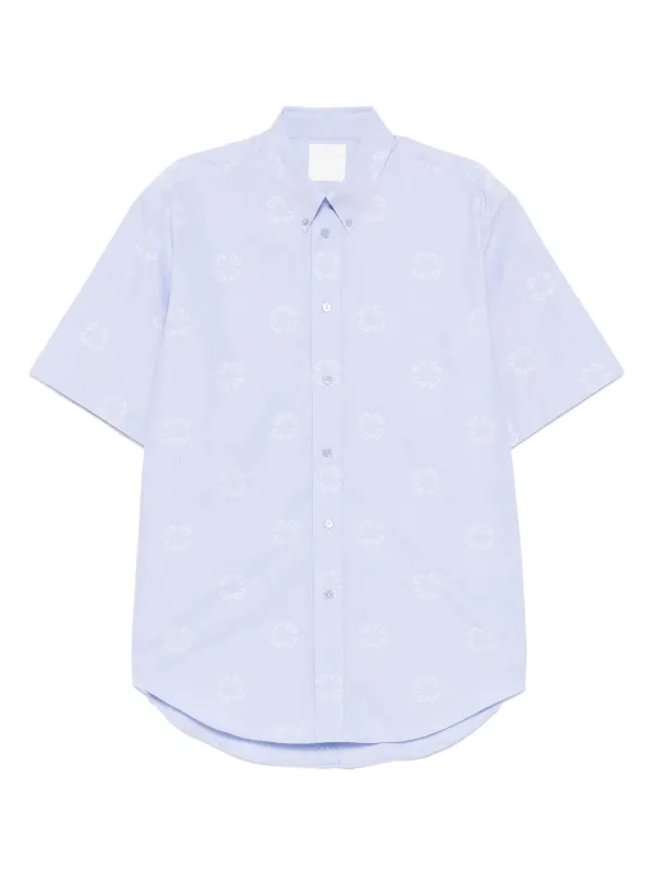 Givenchy Monogram 72 Jacquard Shirt | Blue | FARFETCH BN