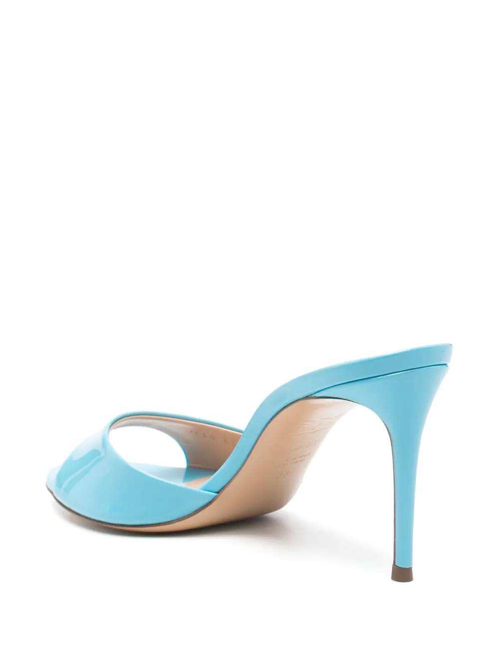Casadei patent-finish sandals Blue