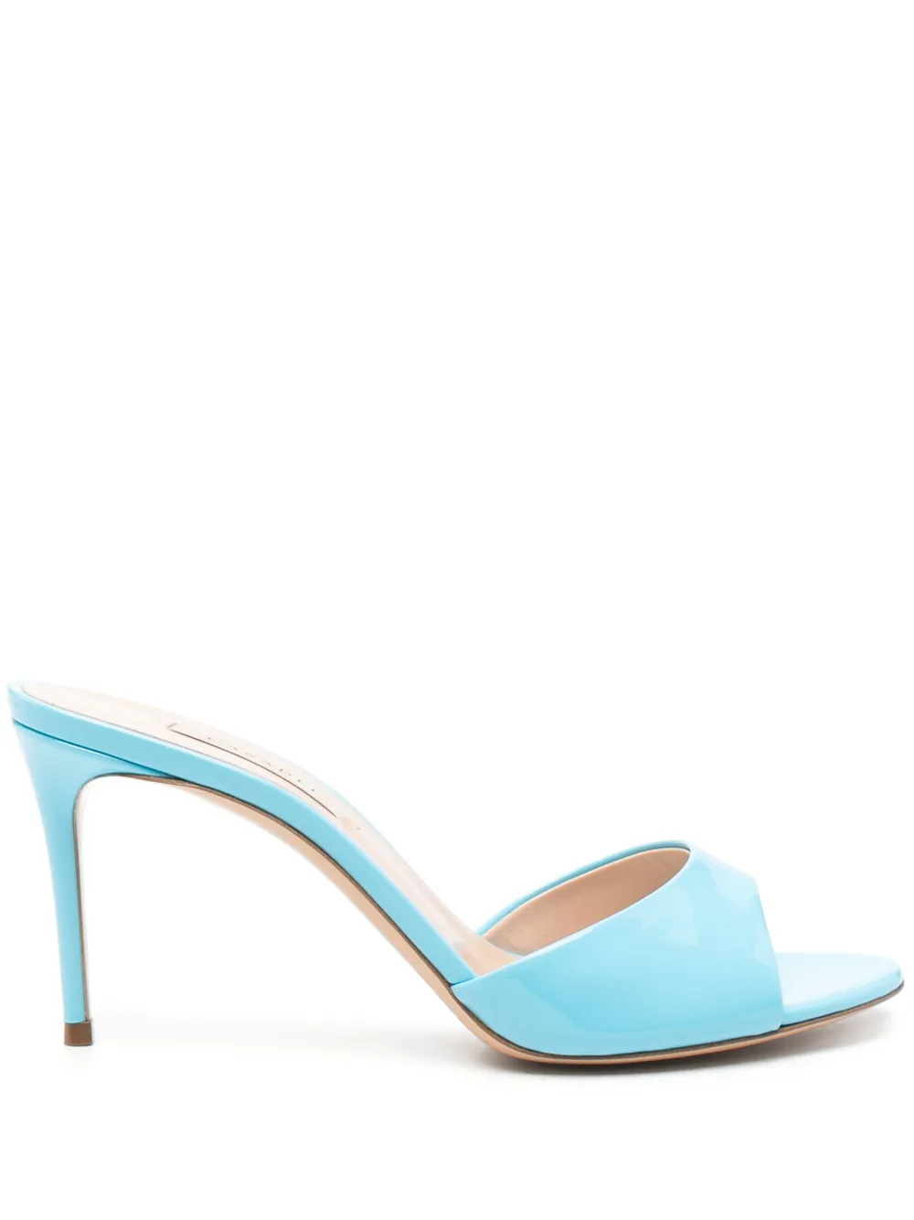Casadei patent-finish sandals Blue
