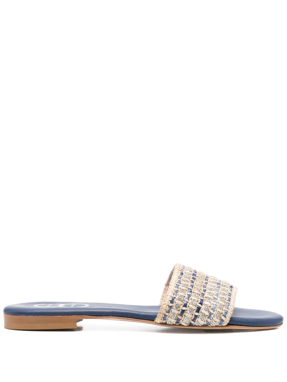 Casadei leather flat sandals Neutrals