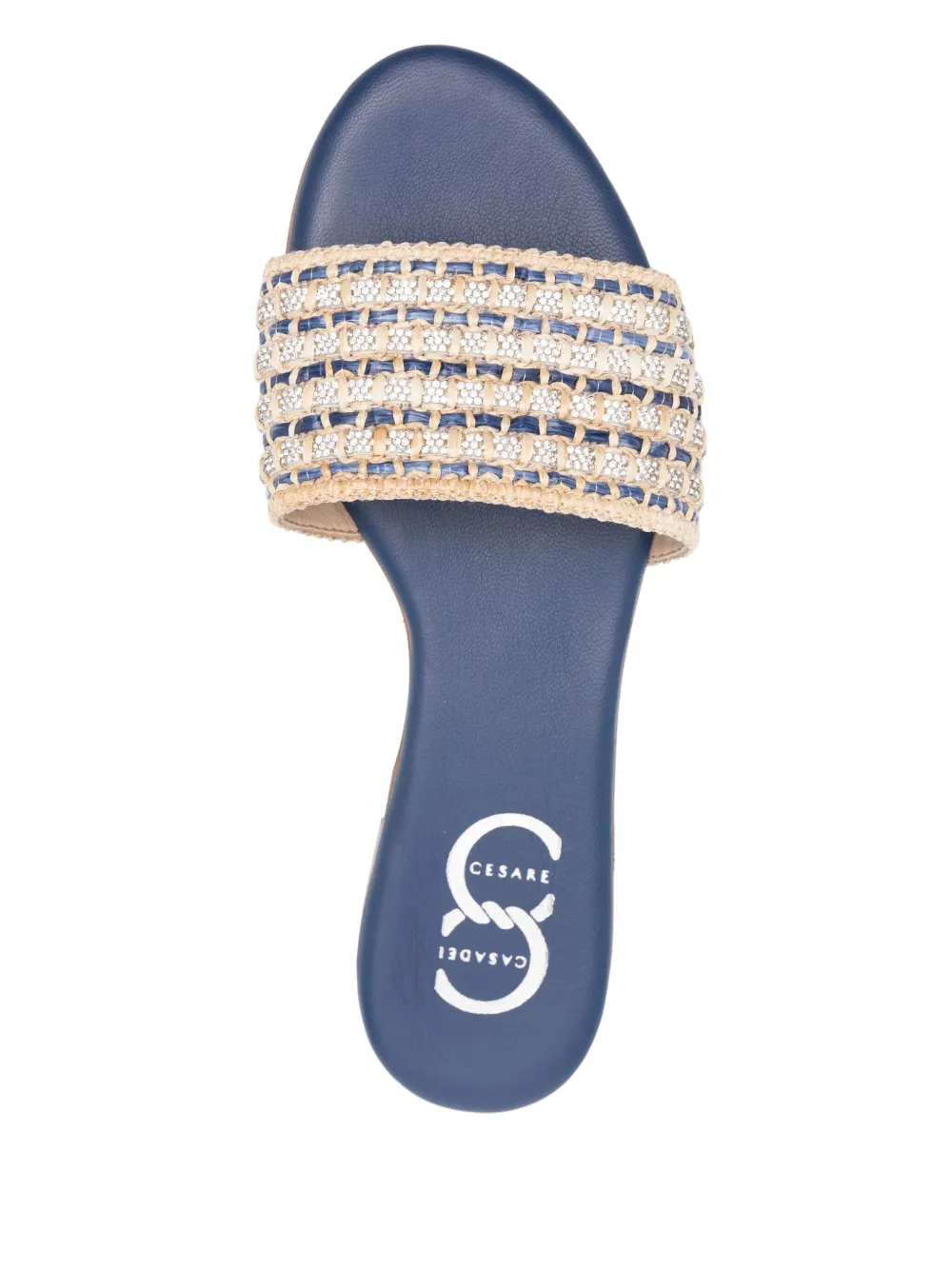 Casadei leather flat sandals Neutrals