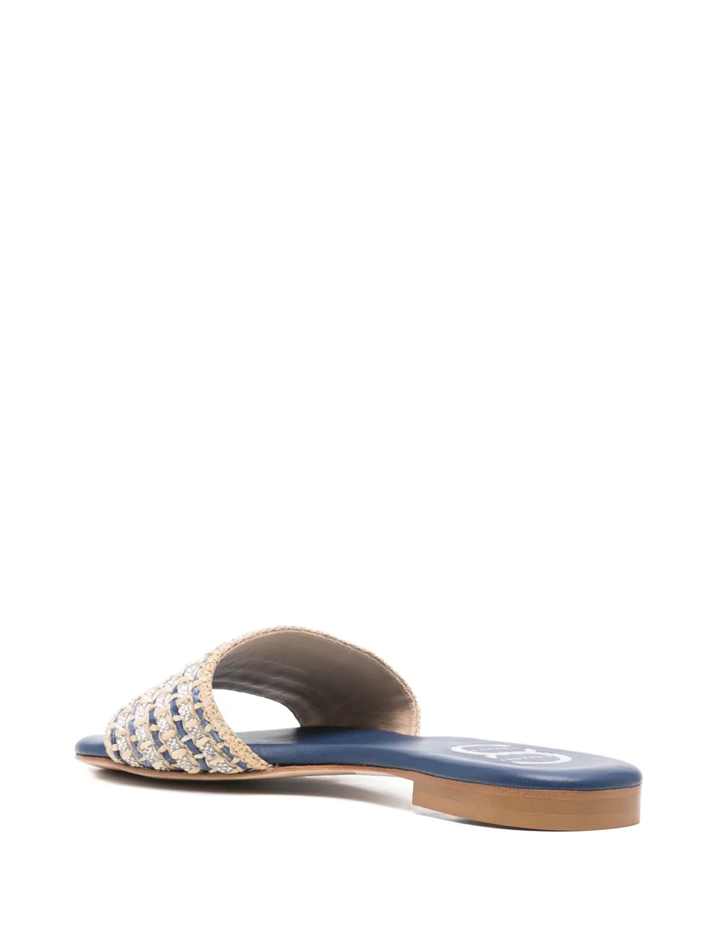 Casadei leather flat sandals Neutrals