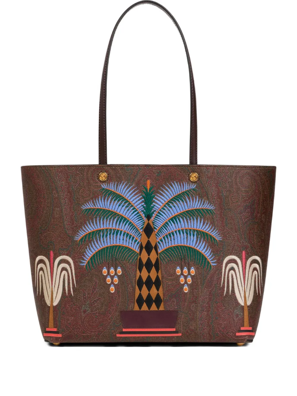 ETRO x Agostino Iacurci medium Essential shopper Bruin