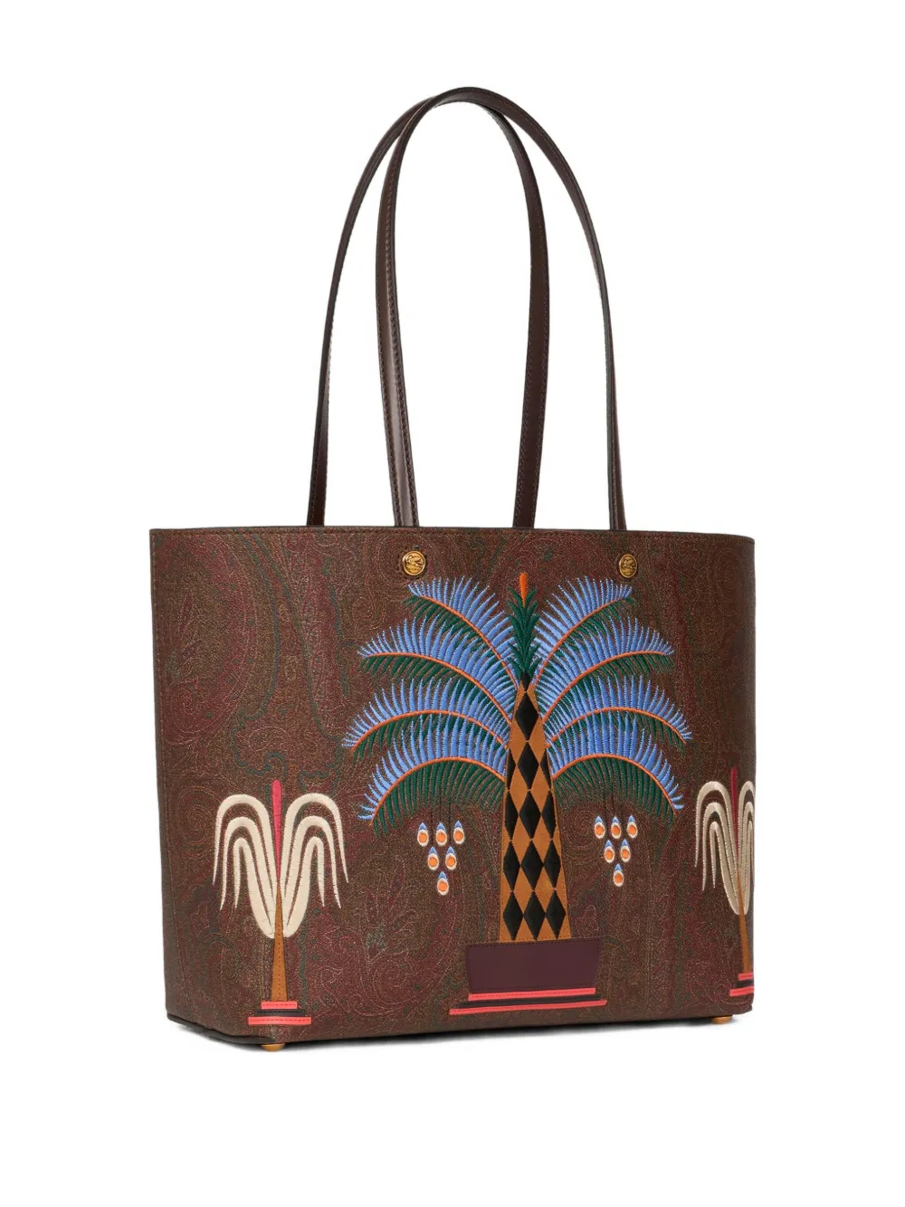 ETRO x Agostino Iacurci medium Essential shopper Bruin