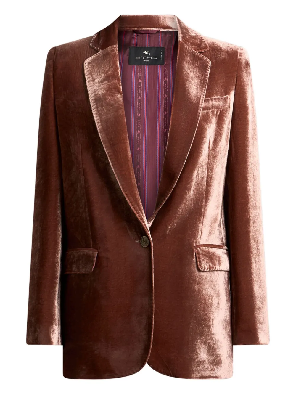 ETRO Blazer met enkele rij knopen Roze
