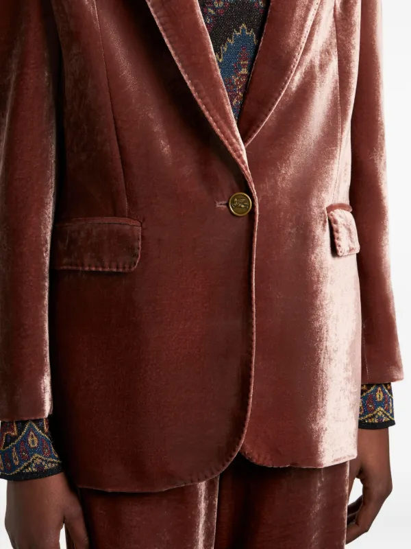 ETRO シングルジャケット | ピンク | FARFETCH JP