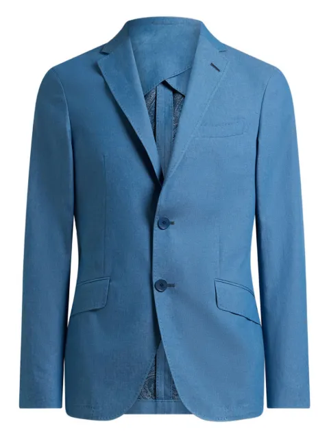 ETRO cotton single-breasted blazer
