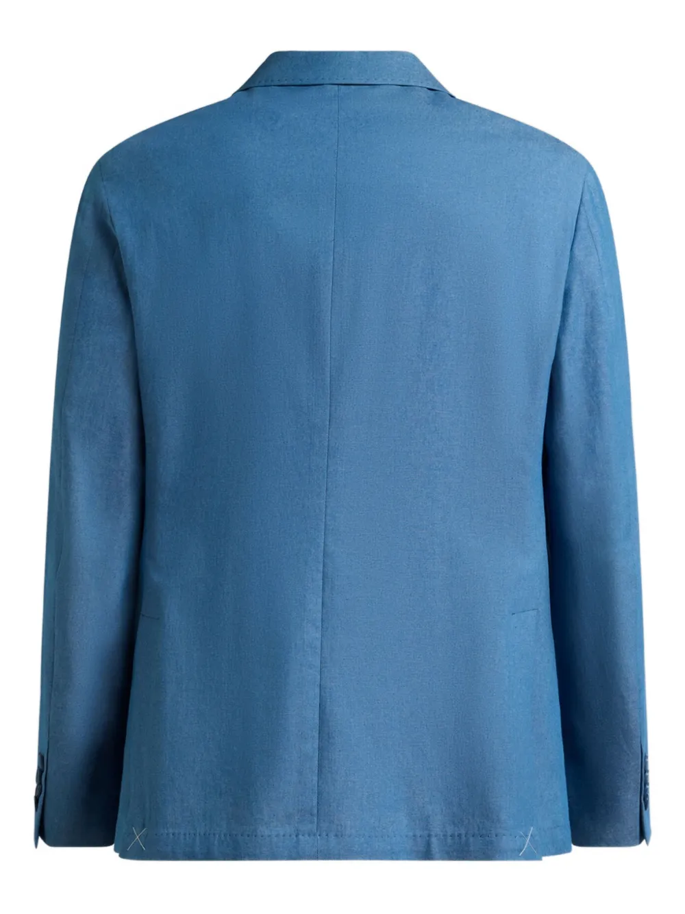 ETRO Katoenen blazer met enkele rij knopen Blauw