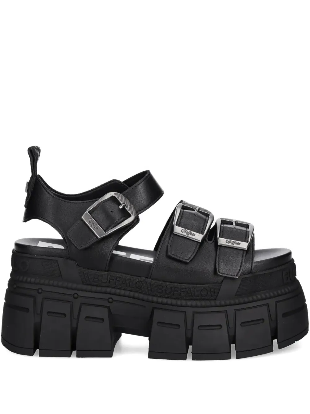 Buffalo Gospher sandals Zwart