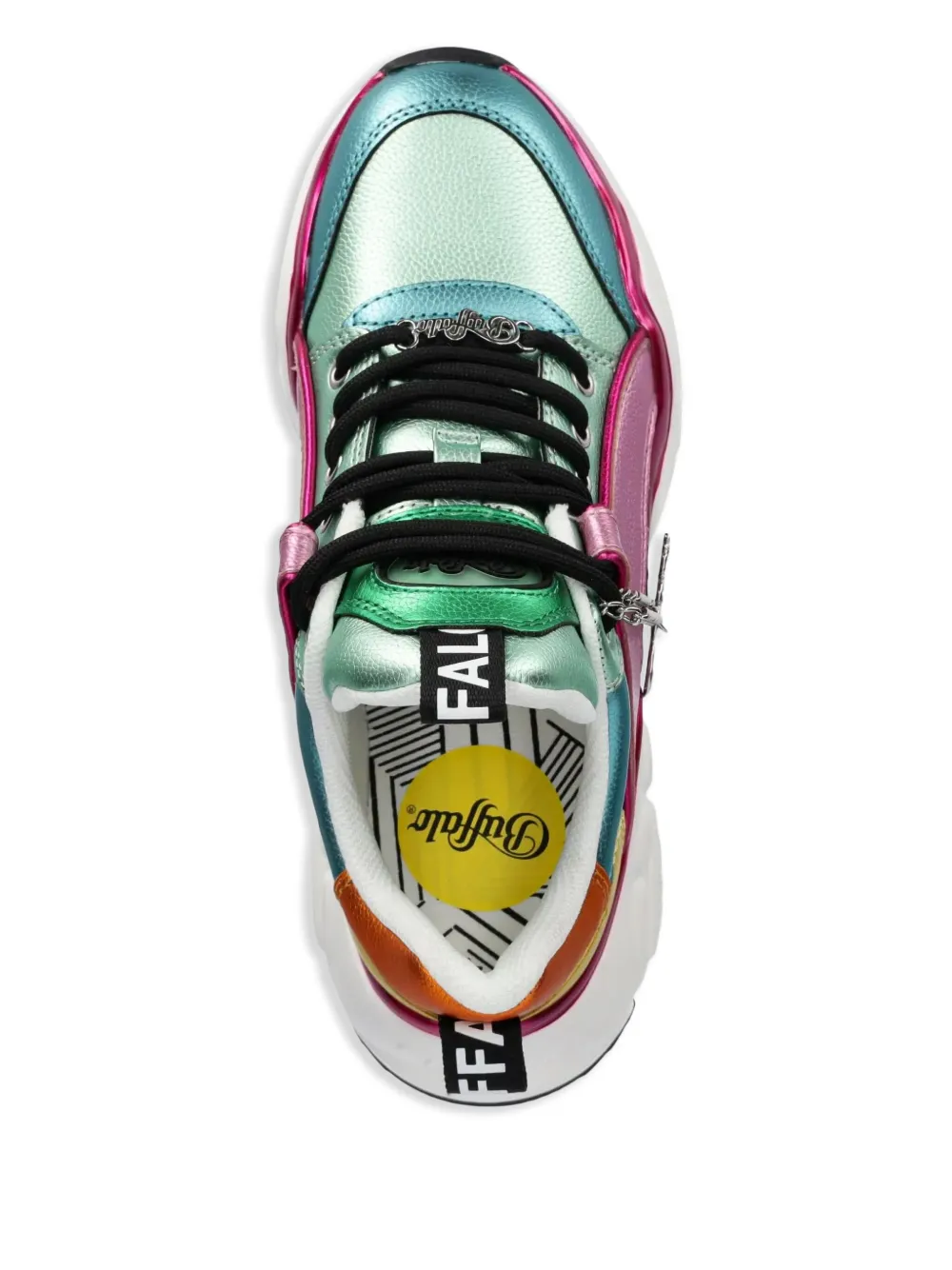 Buffalo Binary Glam panelled sneakers Pink