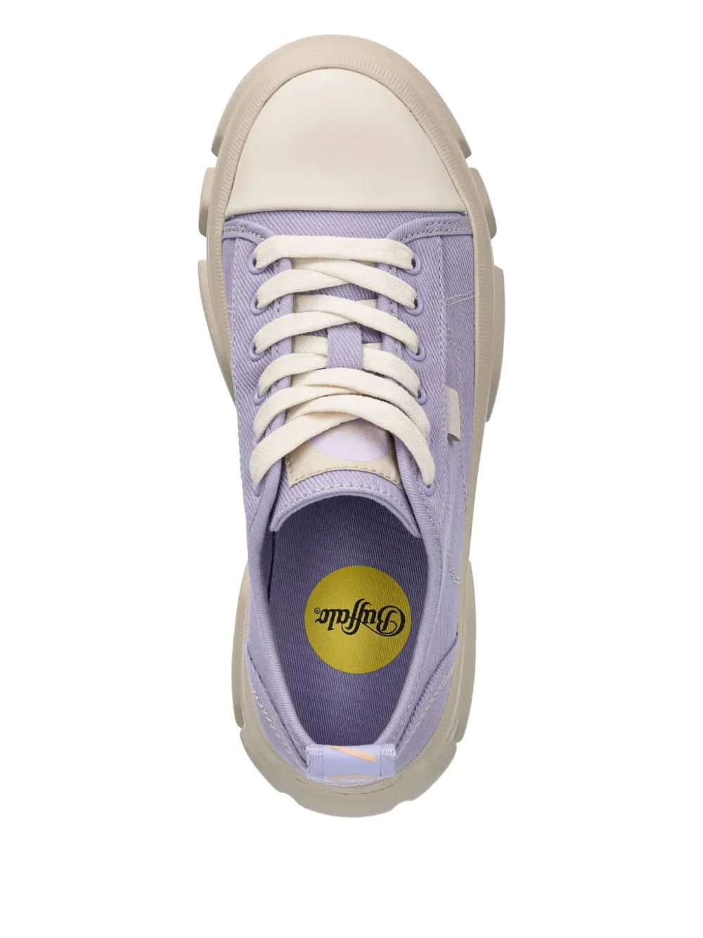 Buffalo Canvas sneakers met chunky zool Paars