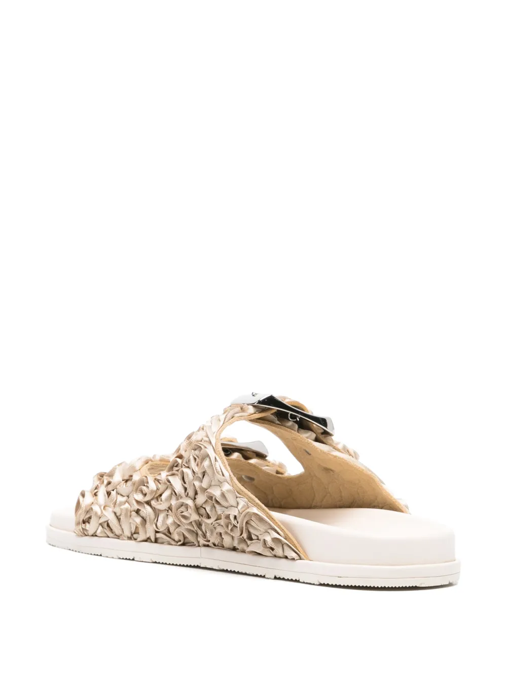 Casadei double-buckle sandals Neutrals