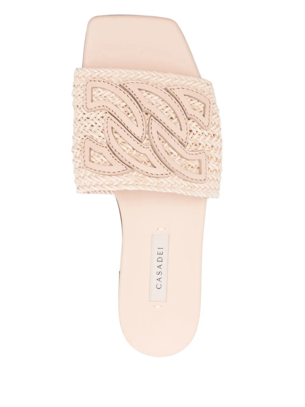 Casadei Positano flat sandals Neutrals
