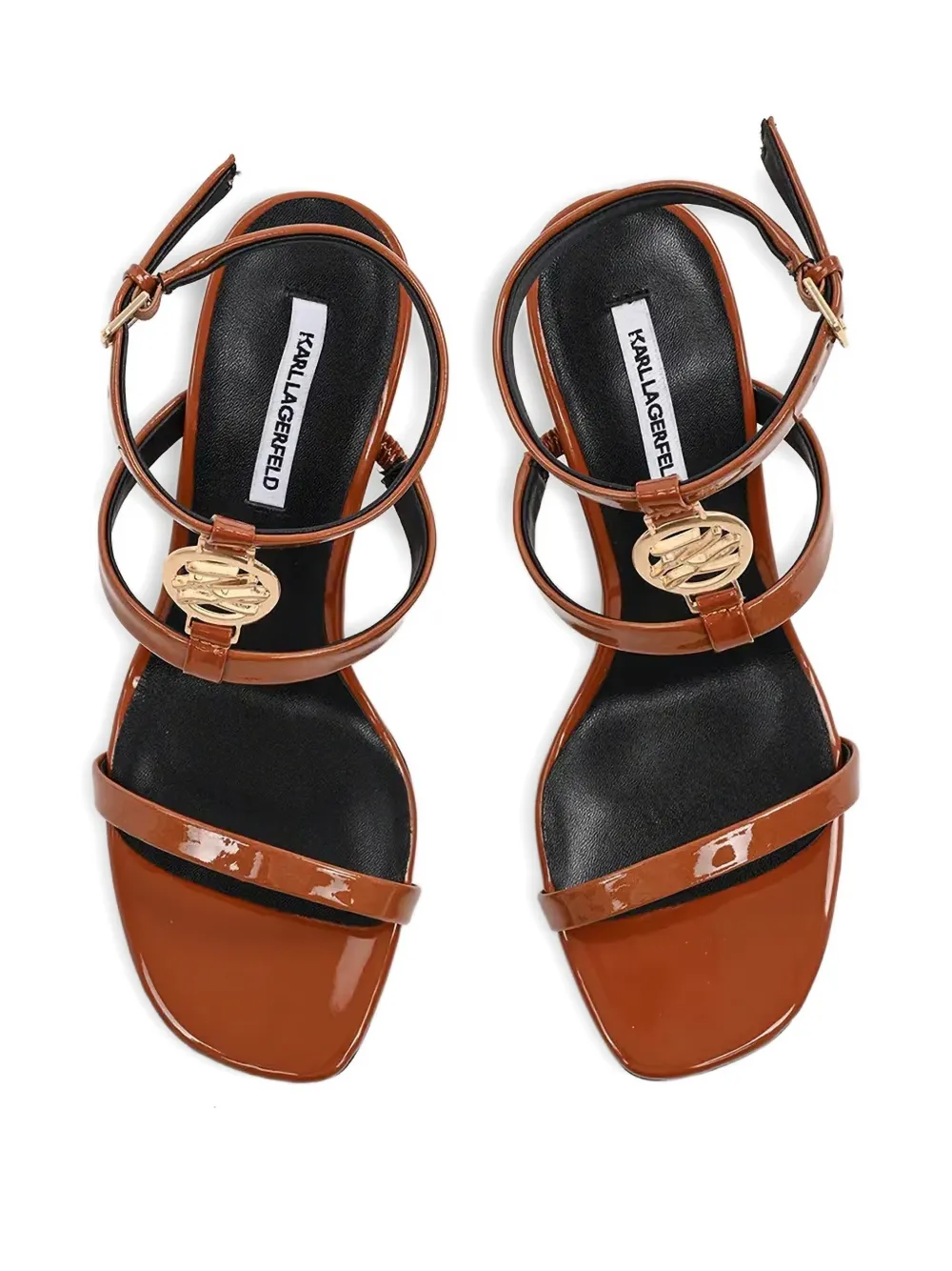 Karl Lagerfeld Belvia strappy high-heel sandals Brown