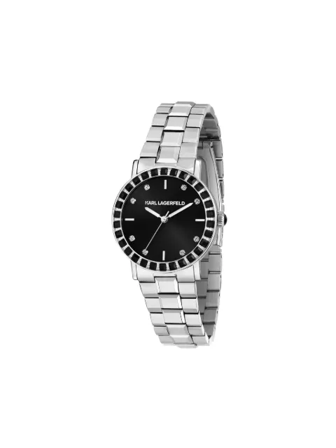 Karl Lagerfeld montre à ornements en cristal 33 mm