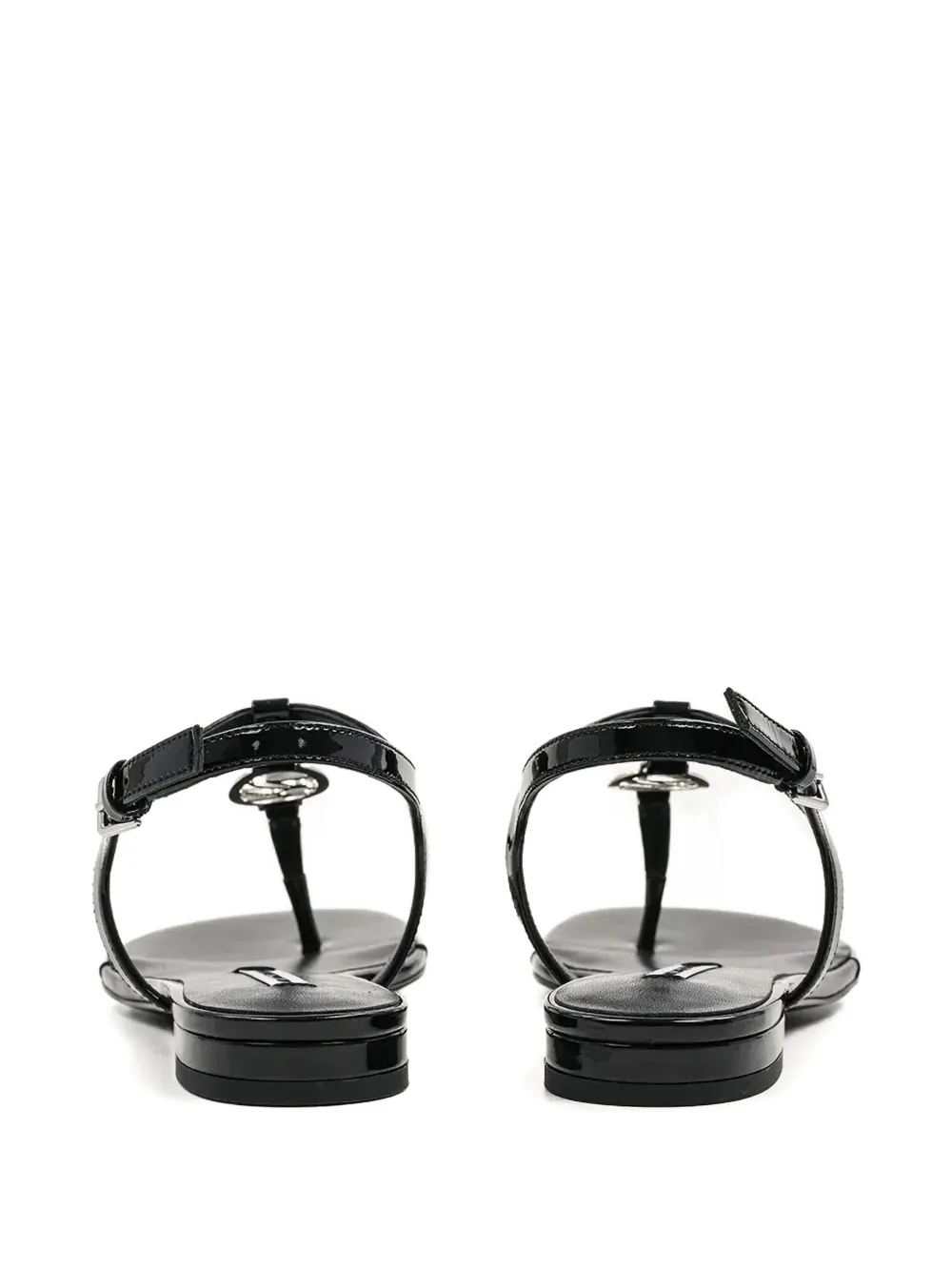 Karl Lagerfeld logo-appliqué sandals Black