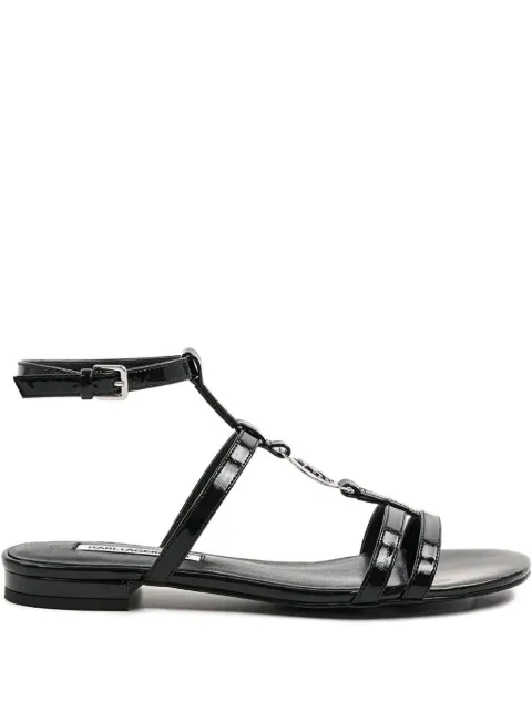 Karl Lagerfeld sandalias planas con tiras