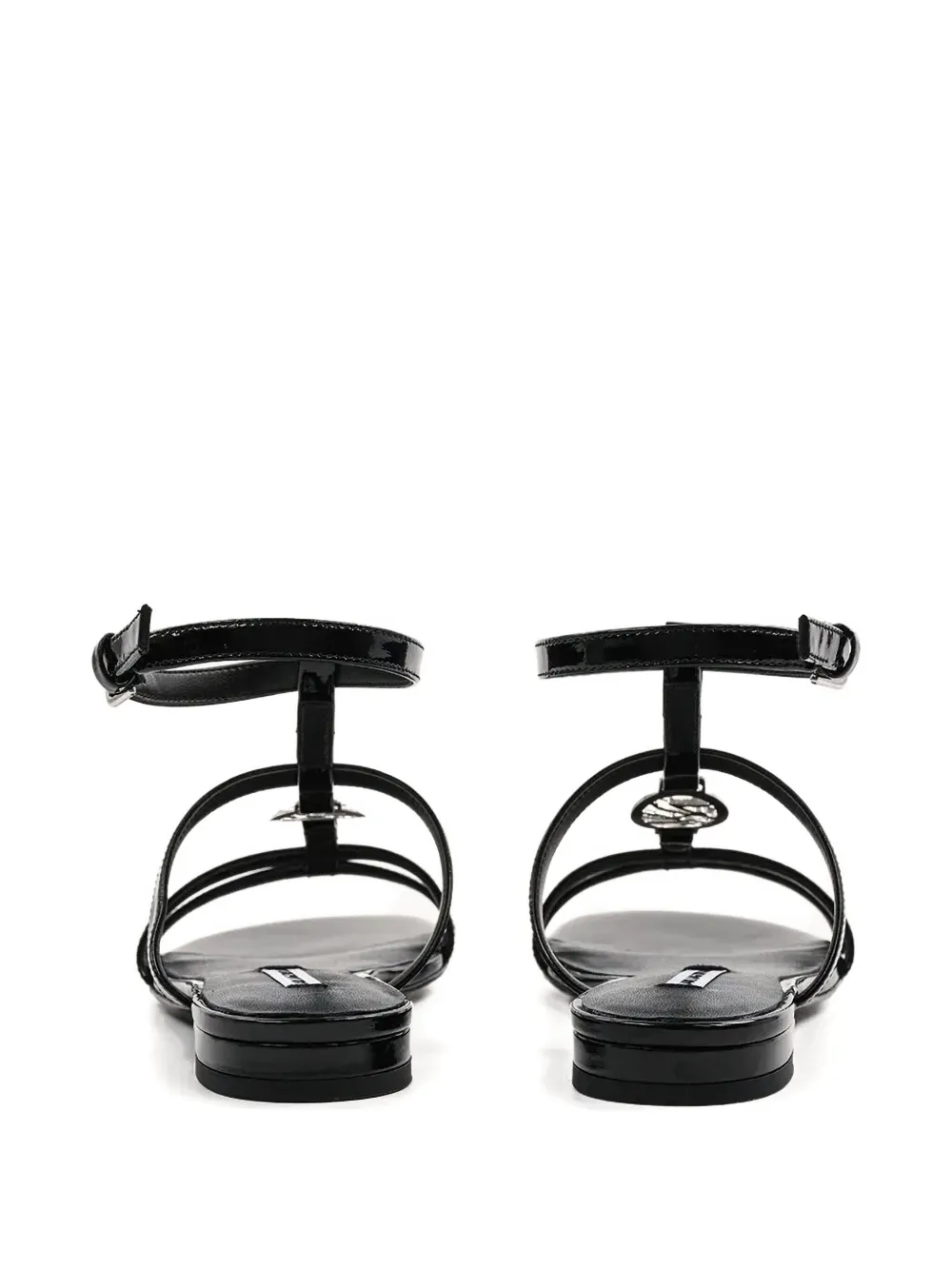 Karl Lagerfeld strappy flat sandals Black