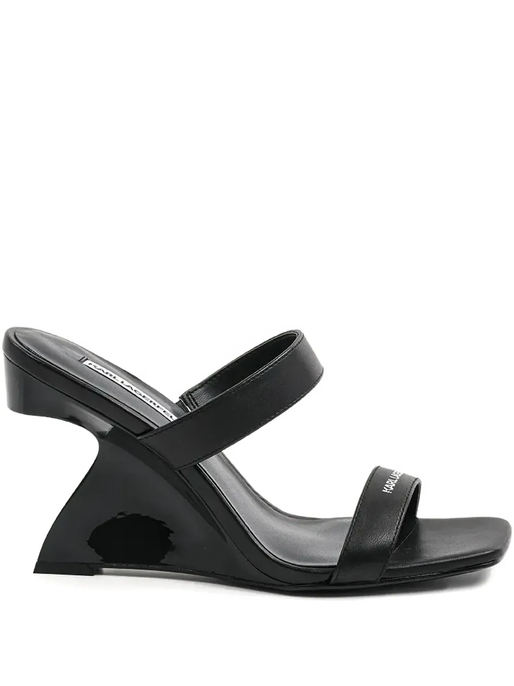 Karl Lagerfeld 90mm logo-print sandals Black