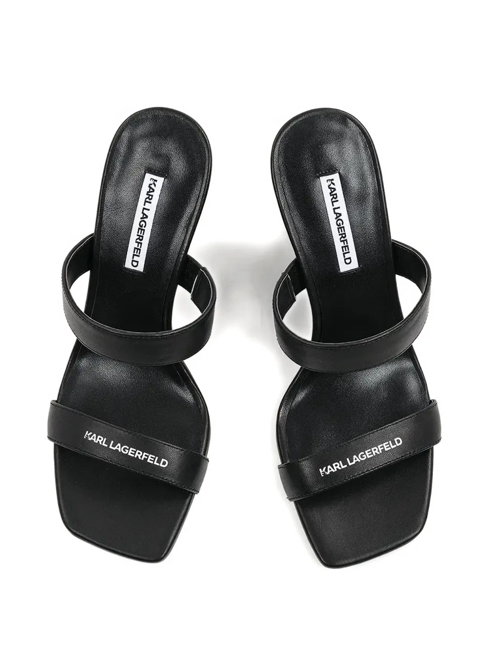 Karl Lagerfeld 90mm logo-print sandals Black