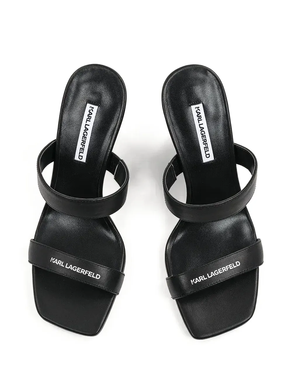 Karl Lagerfeld 90mm logo-print sandals Black