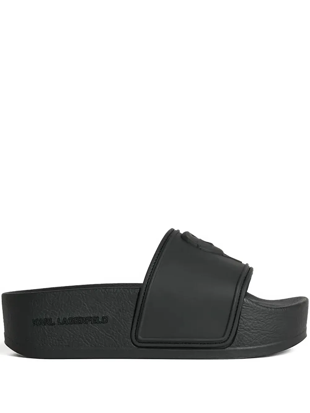 Karl Lagerfeld Ikon Kondo pool slides Black