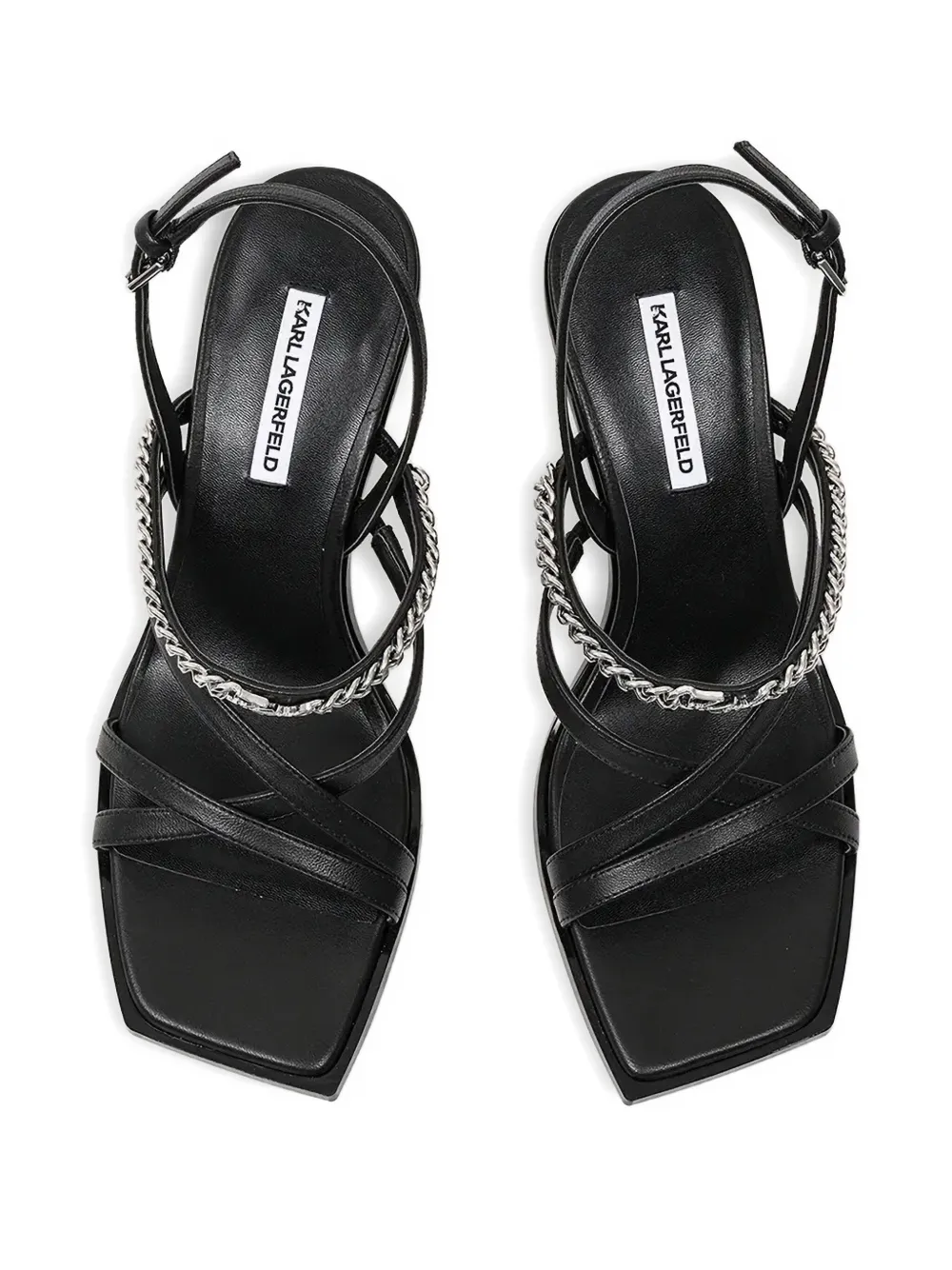 Karl Lagerfeld 70mm Karmel sandals Black