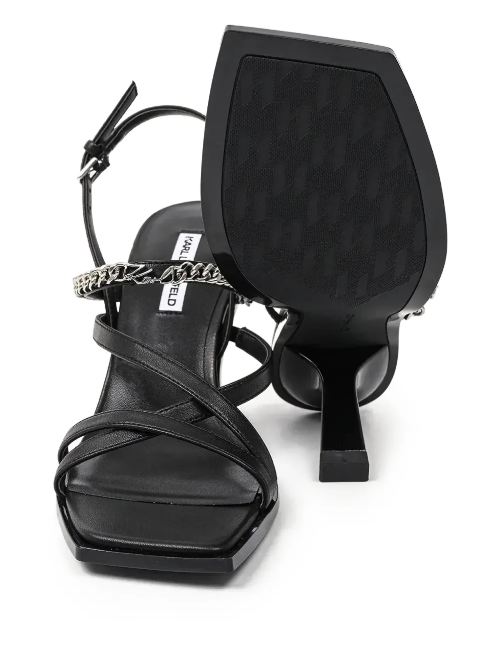 Karl Lagerfeld 70mm Karmel sandals Black