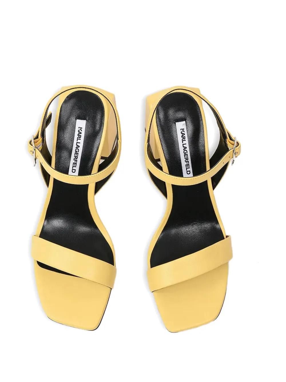 Karl Lagerfeld ankle-strap heeled sandals Yellow