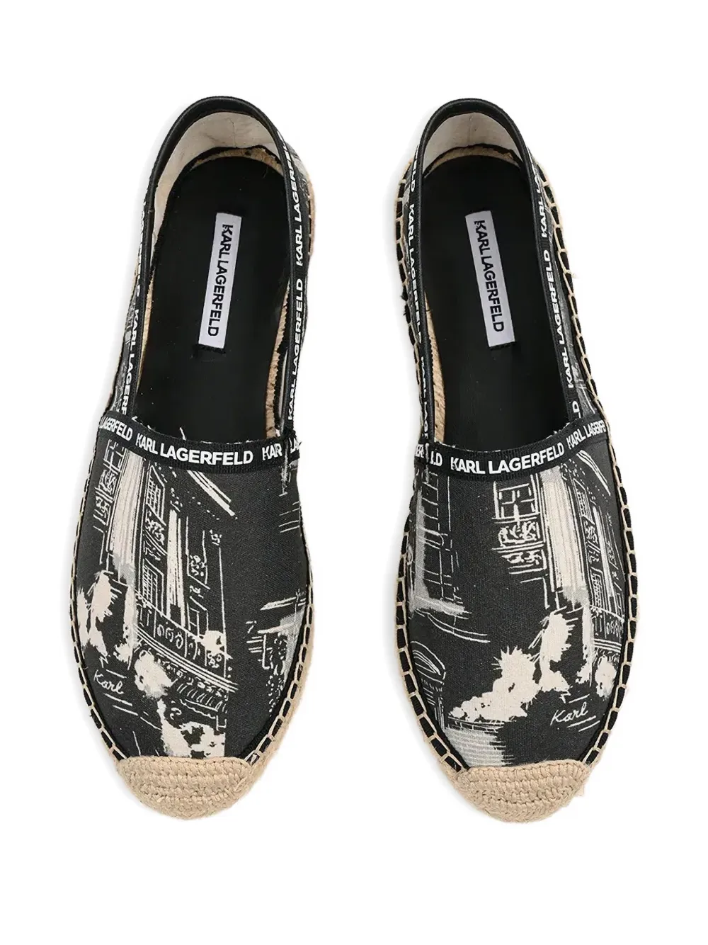 Karl Lagerfeld Kamini espadrilles Black