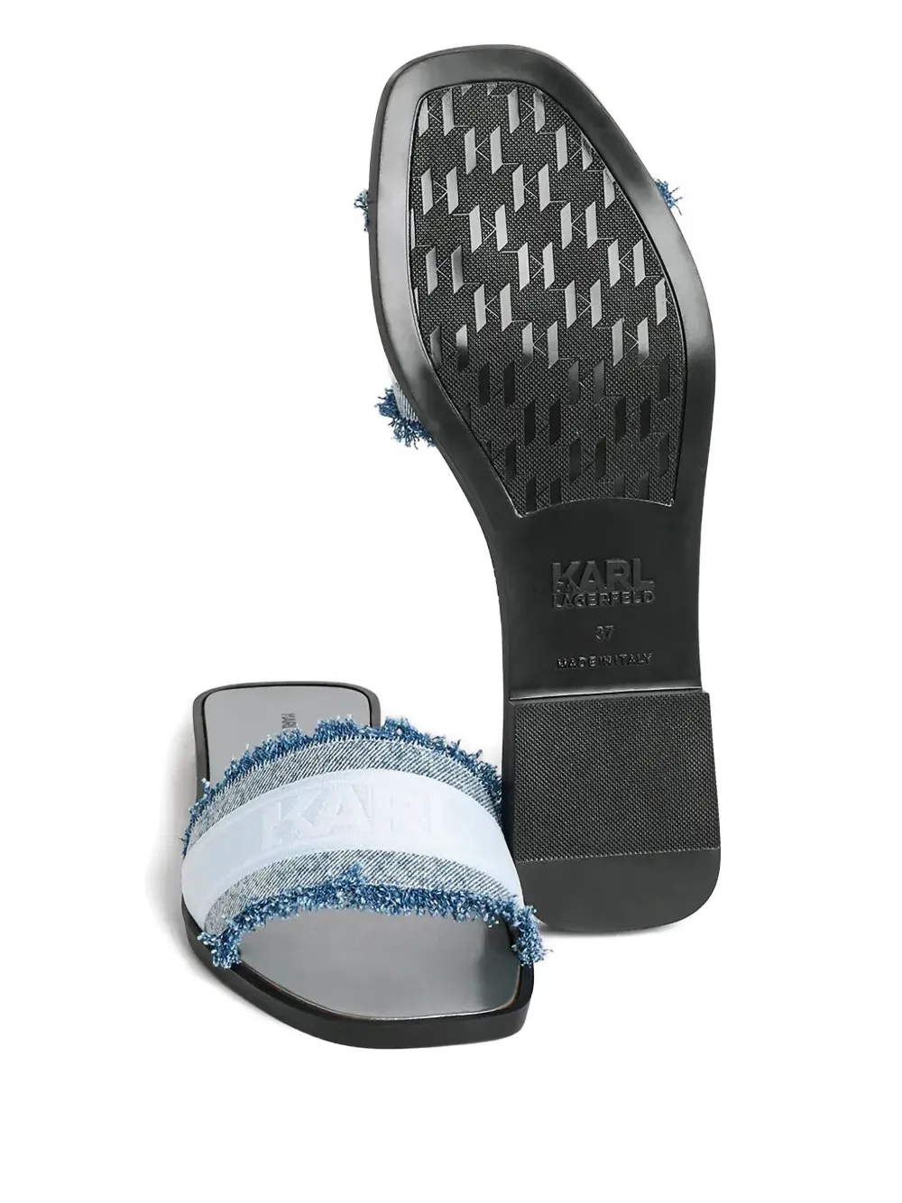 Karl Lagerfeld Skoot II Border sandals Blue