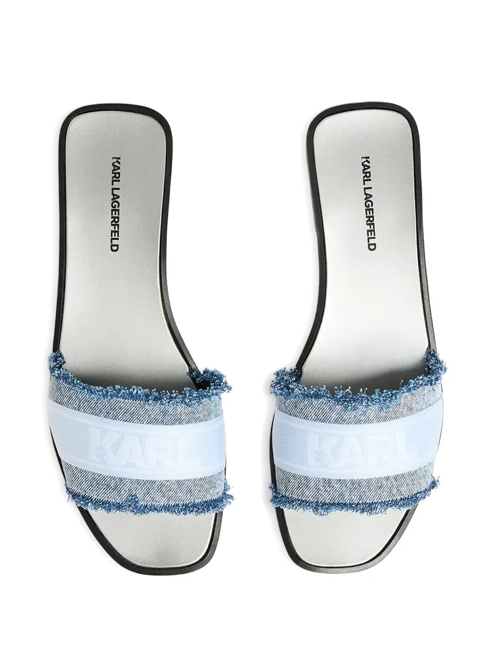 Karl Lagerfeld Skoot II Border sandals Blue