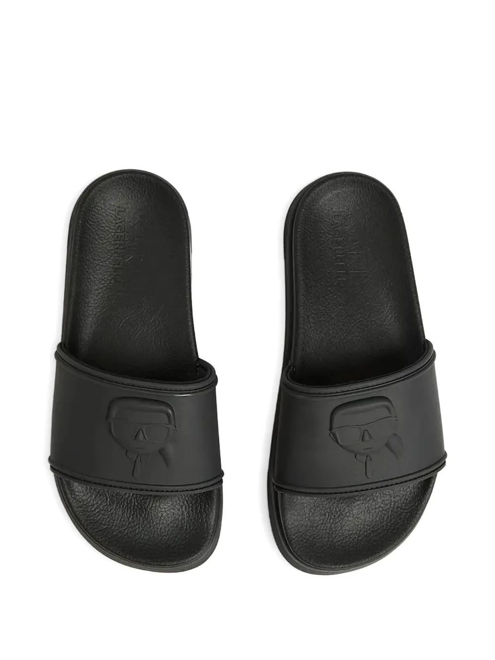 Karl Lagerfeld Ikon Kondo pool slides Black