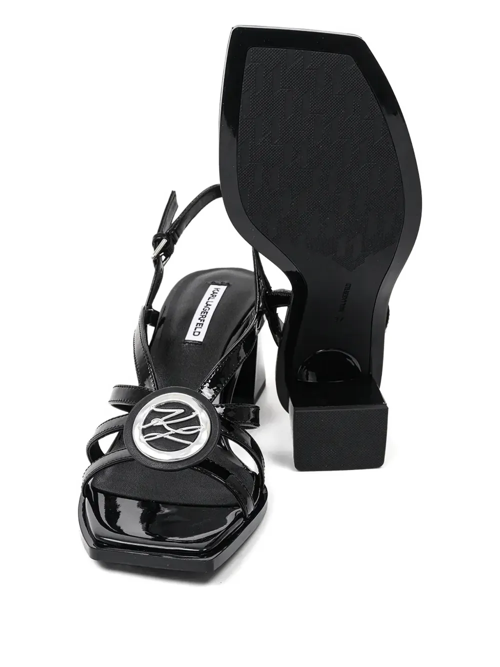 Karl Lagerfeld 70mm Bekki sandals Black