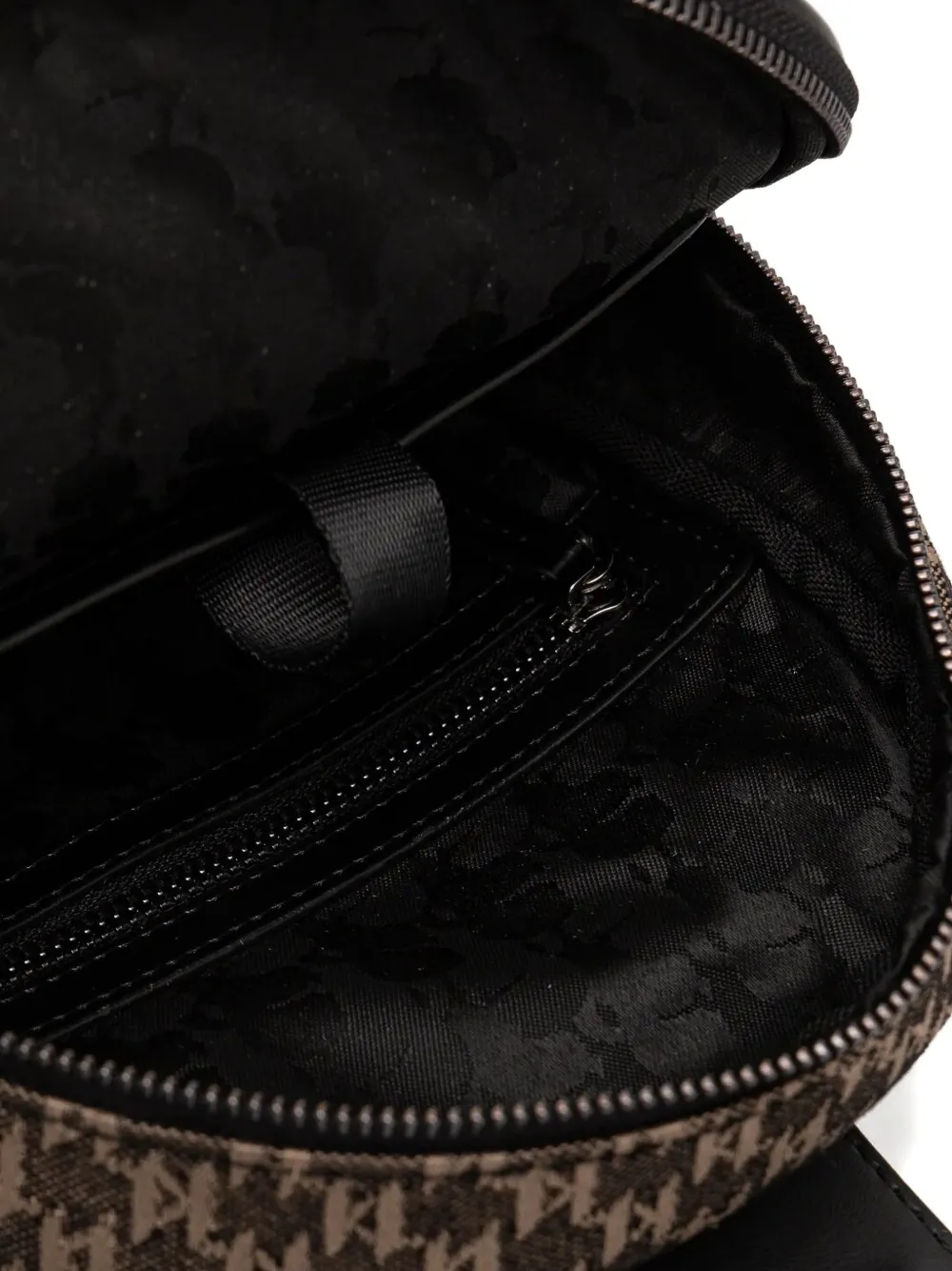 Karl Lagerfeld Rugzak met pied-de-poule print Bruin
