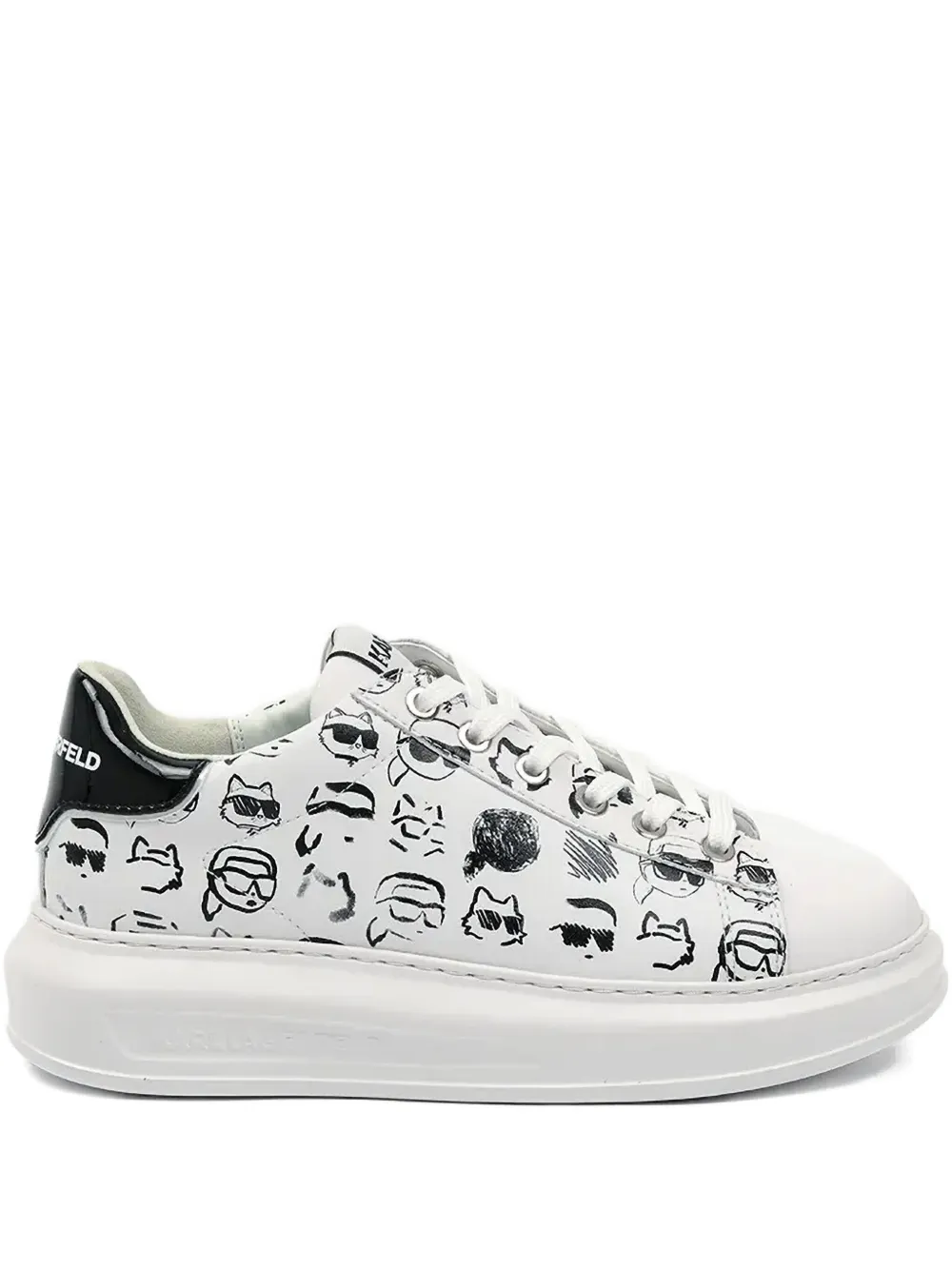 Karl Lagerfeld Icon NFT Capri Graffiti sneakers White